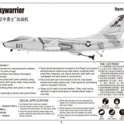 02869 | Trumpeter 1/48 KA-3B-2 Skywarrior Strategic Bomber Scaled Plastic Model Kit -Outlet Crafted Scale Store TRU 02869 11 1200x800 1