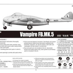 02874 | Trumpeter 1/48 Vampire FB.MK.5 Fighter Jet Scaled Plastic Model Kit -Outlet Crafted Scale Store TRU 02874 56 1200x800 1