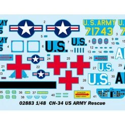 02883 | Trumpeter 1/48 US CH-34 Army Rescue Helicopter Scaled Plastic Model Kit -Outlet Crafted Scale Store TRU 02883 02 1200x800 1