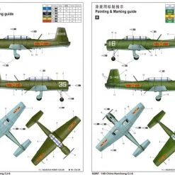 02887 | Trumpeter 1/48 Chinese Nanchang CJ-6 Trainer Scaled Plastic Model Kit -Outlet Crafted Scale Store TRU 02887 59 1200x800 1