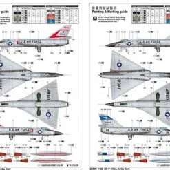 02891 | Trumpeter 1/48 F-106A Delta Dart Jet Scaled Plastic Model Kit -Outlet Crafted Scale Store TRU 02891 54 1200x800 1