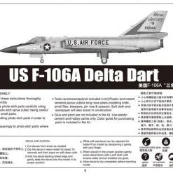 02891 | Trumpeter 1/48 F-106A Delta Dart Jet Scaled Plastic Model Kit -Outlet Crafted Scale Store TRU 02891 55 1200x800 1