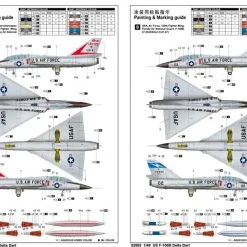 02892 | Trumpeter 1/48 F-106B Delta Dart Jet Scaled Plastic Model Kit -Outlet Crafted Scale Store TRU 02892 55 1200x800 1