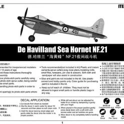 02895 | Trumpeter 1/48 De Havilland Sea Hornet NF.21 Fighter Scaled Plastic Model Kit -Outlet Crafted Scale Store TRU 02895 55 1200x800 1