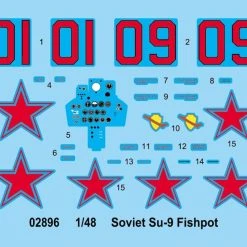 02896 | Trumpeter 1/48 Soviet Su-9 Fishpot Jet Scaled Plastic Model Kit -Outlet Crafted Scale Store TRU 02896 52 1200x800 1