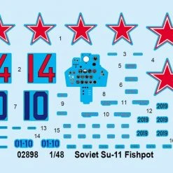 02898 | Trumpeter 1/48 Soviet Su-11 Fishpot Jet Scaled Plastic Model Kit -Outlet Crafted Scale Store TRU 02898 57 1200x800 1