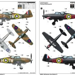 02899 | Trumpeter 1/48 British Boulton Paul Defiant F1 Fighter Scaled Plastic Model Kit -Outlet Crafted Scale Store TRU 02899 52 1200x800 1