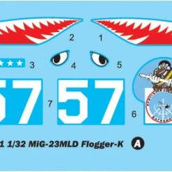 03211 | Trumpeter 1/32 MiG-23MLD Flogger-K Fighter Jet Scaled Plastic Model Kit -Outlet Crafted Scale Store TRU 03211 05 1200x800 1