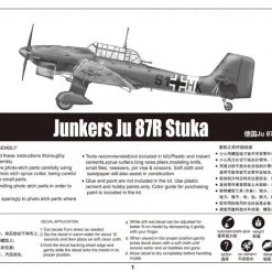 03216 | Trumpeter 1/32 Junkers Ju-87R Stuka Bomber Scaled Plastic Model Kit -Outlet Crafted Scale Store TRU 03216 56 1200x800 1