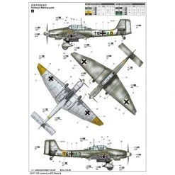 03217 | Trumpeter 1/32 Junkers Ju-87D Stuka Bomber Scaled Plastic Model Kit -Outlet Crafted Scale Store TRU 03217 04 1200x800 1