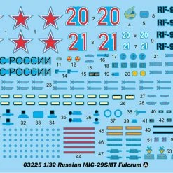 03225 | Trumpeter 1/32 Russian MIG-29SMT Fulcrum Fighter Jet Scaled Plastic Model Kit -Outlet Crafted Scale Store TRU 03225 03 1200x800 1