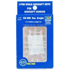 03454 | Trumpeter 1/700 CH-46E Sea Knight Helicopter (6Pcs) For Aircraft Carrier Scaled Plastic Model Kit