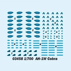 03458 | Trumpeter 1/700 AH-1W Cobra Helicopter (12Pcs) For Aircraft Carrier Scaled Plastic Model Kit -Outlet Crafted Scale Store TRU 03458 53 1200x800 1