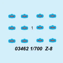 03462 | Trumpeter 1/700 Z-8 Helicopter (6Pcs) For Aircraft Carrier Scaled Plastic Model Kit -Outlet Crafted Scale Store TRU 03462 53 1200x800 1