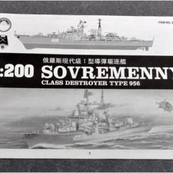 03612 | Trumpeter 1/200 Russian Sovremenny Type 956 Destroyer Plastic Model Kit -Outlet Crafted Scale Store TRU 03612 62 1200x800 1