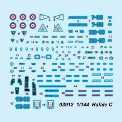 03912 | Trumpeter 1/144 Rafale C Fighter Jet Scaled Plastic Model Kit -Outlet Crafted Scale Store TRU 03912 53 1200x800 1
