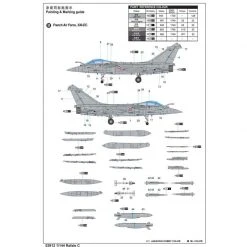 03912 | Trumpeter 1/144 Rafale C Fighter Jet Scaled Plastic Model Kit -Outlet Crafted Scale Store TRU 03912 54 1200x800 1