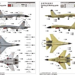 03915 | Trumpeter 1/144 PLAAF J-11B Fighter Jet Scaled Plastic Model Kit -Outlet Crafted Scale Store TRU 03915 53 1200x800 1