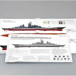 04521 | Trumpeter 1/350 Russian Admiral Lazarev (Ex-Frunze) Battlecruiser Plastic Model Kit -Outlet Crafted Scale Store TRU 04521 05 1200x800 1