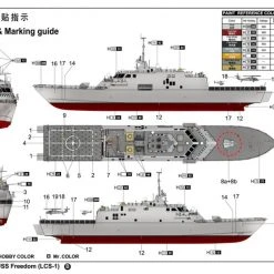 04549 | Trumpeter 1/350 USS Freedom LCS-1 Plastic Model Kit -Outlet Crafted Scale Store TRU 04549 09 1200x800 1