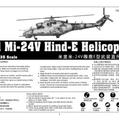05103 | Trumpeter 1/35 Mil MI-24V Hind-E Helicopter Scaled Plastic Model Kit -Outlet Crafted Scale Store TRU 05103 52 1200x800 1