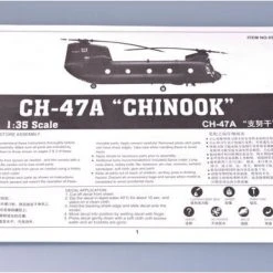 05104 | Trumpeter 1/35 CH-47A Chinook Helicopter Scaled Plastic Model Kit -Outlet Crafted Scale Store TRU 05104 53 1200x800 1