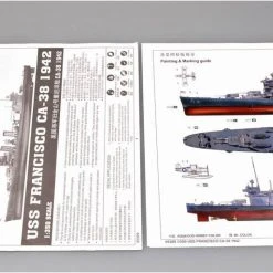 05309 | Trumpeter 1/350 USS San Francisco CA-38 1942 Heavy Cruiser Plastic Model Kit -Outlet Crafted Scale Store TRU 05309 53 1200x800 1