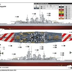 05319 | Trumpeter 1/350 Italian RN Littorio 1941 Battleship Scaled Plastic Model Kit -Outlet Crafted Scale Store TRU 05319 04 1200x800 1
