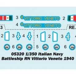 05320 | Trumpeter 1/350 Italian 1940 RN Vittorio Veneto Navy Battleship Scaled Model Kit -Outlet Crafted Scale Store TRU 05320 03 1200x800 1