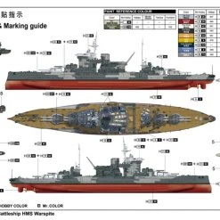 05325 | Trumpeter 1/350 HMS Warspite 1942 Battleship Plastic Model Kit -Outlet Crafted Scale Store TRU 05325 03 1200x800 1