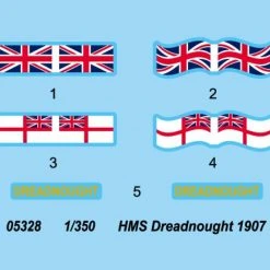 05328 | Trumpeter 1/350 HMS Dreadnought 1907 Battleship Plastic Model Kit -Outlet Crafted Scale Store TRU 05328 53 1200x800 1