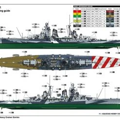 05349 | Trumpeter 1/350 Italian Heavy Cruiser Gorizia Scaled Plastic Model Kit -Outlet Crafted Scale Store TRU 05349 09 1200x800 1