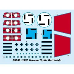 05359 | Trumpeter 1/350 German Tirpitz Battleship Scaled Plastic Model Kit -Outlet Crafted Scale Store TRU 05359 08 1200x800 1
