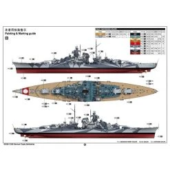 05359 | Trumpeter 1/350 German Tirpitz Battleship Scaled Plastic Model Kit -Outlet Crafted Scale Store TRU 05359 10 1200x800 1