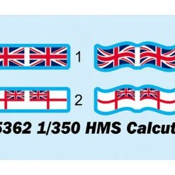 05362 | Trumpeter 1/350 HMS Calcutta Scaled Plastic Model Kit -Outlet Crafted Scale Store TRU 05362 01 1200x800 1