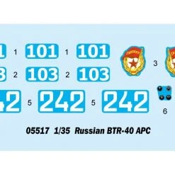 05517 | Trumpeter 1/35 Russian BTR-40 Armoured Personnel Carrie Scaled Plastic Model Kit -Outlet Crafted Scale Store TRU 05517 53 1200x800 1