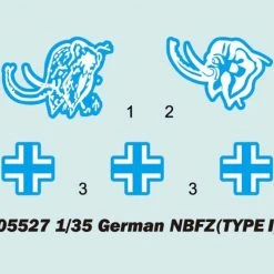 05527 | Trumpeter 1/35 German NBFZ (Type 1) Heavy Tank Scaled Plastic Model Kit -Outlet Crafted Scale Store TRU 05527 17 1200x800 1