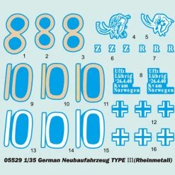 05529 | Trumpeter 1/35 German Neubaufahrzeug Nr.3-5 Tank Scaled Plastic Model Kit -Outlet Crafted Scale Store TRU 05529 53 1200x800 1