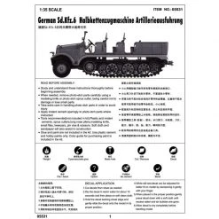 05531 | Trumpeter 1/35 German Sd.Kfz.6 Ausfuhrung Artillery Half-track Scaled Plastic Model Kit -Outlet Crafted Scale Store TRU 05531 56 1200x800 1