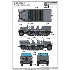 05531 | Trumpeter 1/35 German Sd.Kfz.6 Ausfuhrung Artillery Half-track Scaled Plastic Model Kit -Outlet Crafted Scale Store TRU 05531 61 1200x800 1