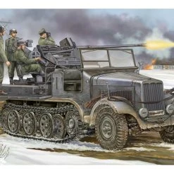 05532 | Trumpeter 1/35 German 3.7cm Flak 37 Auf Selbstfahrlafette (Sd.Kfz.6/2) Self-Propelled Anti-Aircraft Gun Scaled Plastic Model Kit -Outlet Crafted Scale Store TRU 05532 05 1200x800 1