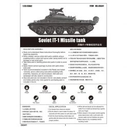05541 | Trumpeter 1/35 Soviet IT-1 Missile Tank Scaled Plastic Model Kit -Outlet Crafted Scale Store TRU 05541 53 1200x800 1