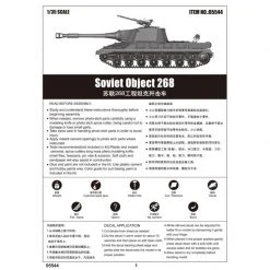 05544 | Trumpeter 1/35 Soviet Object 268 Prototype Tank Destroyer Scaled Plastic Model Kit -Outlet Crafted Scale Store TRU 05544 60 1200x800 1