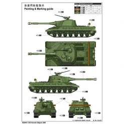 05544 | Trumpeter 1/35 Soviet Object 268 Prototype Tank Destroyer Scaled Plastic Model Kit -Outlet Crafted Scale Store TRU 05544 61 1200x800 1