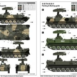 05554 | Trumpeter 1/35 9K35 Strela-10 SA-13 Gopher Surface To Air Missile System Scaled Plastic Model Kit -Outlet Crafted Scale Store TRU 05554 53 1200x800 1