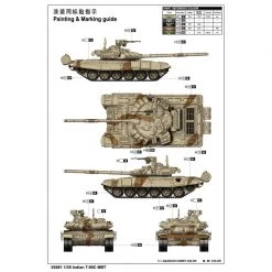 05561 | Trumpeter 1/35 Indian T-90S Main Battle Tank Scaled Plastic Model Kit -Outlet Crafted Scale Store TRU 05561 56 1200x800 1