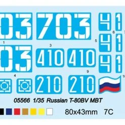 05566 | Trumpeter 1/35 Russian T-80BV Main Battle Tank Scaled Plastic Model Kit -Outlet Crafted Scale Store TRU 05566 52 1200x800 1