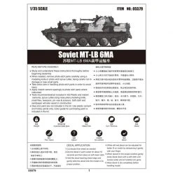05579 | Trumpeter 1/35 Soviet MT-LB 6MA Armoured Personnel Carrier Scaled Plastic Model Kit -Outlet Crafted Scale Store TRU 05579 53 1200x800 1