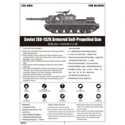 05591 | Trumpeter 1/35 Soviet JSU-152K Self-Propelled Gun Scaled Plastic Model Kit -Outlet Crafted Scale Store TRU 05591 67 1200x800 1