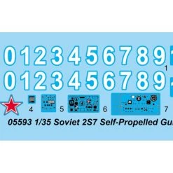 05593 | Trumpeter 1/35 Soviet 2S7 Self-Propelled Gun Scaled Plastic Model Kit -Outlet Crafted Scale Store TRU 05593 53 1200x800 1